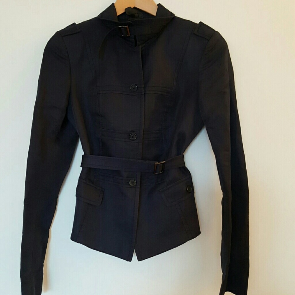 Neil Barrett dark navy military 2 pocket  jacket